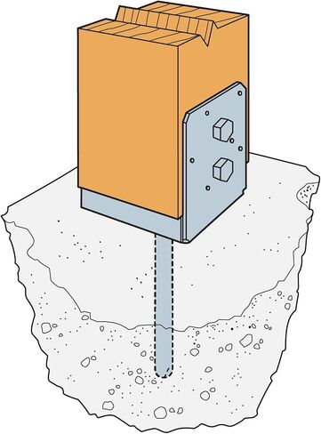 Simpson Strong-Tie - ABU66Z-10PK - ZMAX Galvanized 12-Gauge 6x6 Adjustable Post Base 10ct in Saudi Arabia