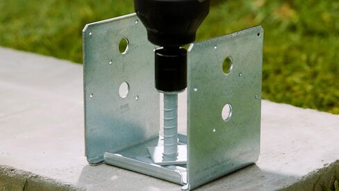 Simpson Strong-Tie - ABU66Z-10PK - ZMAX Galvanized 12-Gauge 6x6 Adjustable Post Base 10ct in Saudi Arabia