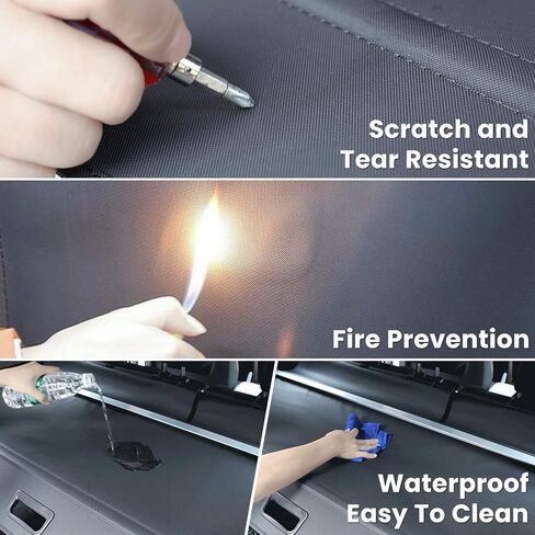 Trunk Cargo Cover for Toyota 4runner 2010-2018 2019 2020 2021 2022 2023 2024 Retractable Rear Trunk Cargo Luggage Security Shade Cover Shield Waterproof Custom Fit All Weather (Black) in Kuwait