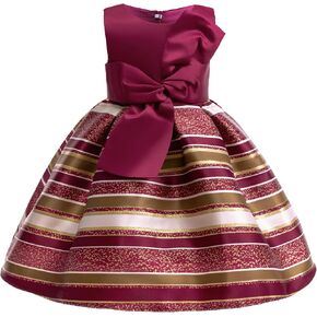 CMMCHAAH 2-9T Flower Girls Dresses Toddler Striped Dress in Kuwait