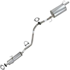 Northeastern Exhaust | Stainless Steel Resonator and Muffler Exhaust Kit Compatible for Kia Forte 2010-2013 2.0L | Free Gasket Included in Saudi Arabia