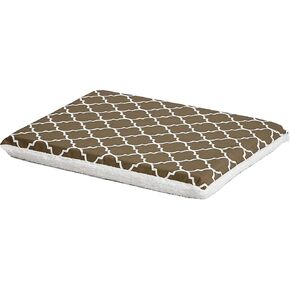 MidWest Homes for Pets Quiet Time Teflon Defender Dog Beds; Pet Beds Designed to Fit Folding Metal Dog Crates, Brown & White Geometric Pattern, 30-Inch in Kuwait