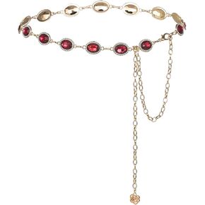 Chain Belt for Women Gold Metal Waist Chain Adjustable Vintage Waist Link Belts Chain Belts for Dress in Saudi Arabia