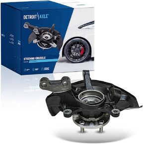Detroit Axle - AWD Front Steering Knuckle for 2004-2007 Toyota Highlander 2005 2006, Right Steering Knuckle & Wheel Bearing Hub Assembly Replacement in Saudi Arabia