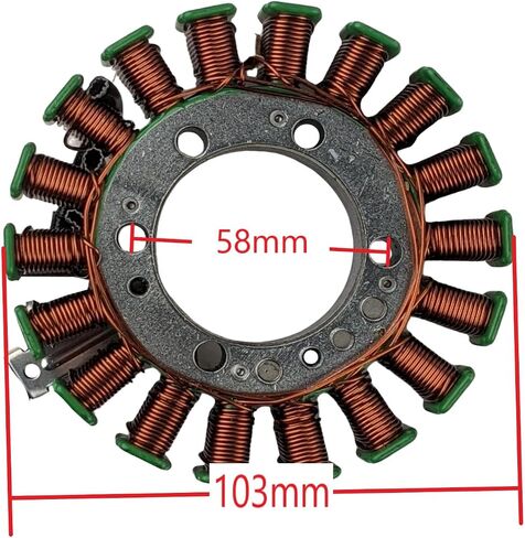 Redcap 18-Coil 3-Ware Stator Magneto لـ 250 سم مكعب GY6-250 Helix CN250 CF250 SUNL SL250-2 ZONGSHEN SCOOTER MOPED GO KART DUNE ATV ELITE ROKETA TANK JONWAY BAJA الصينية in Saudi Arabia