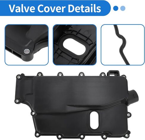 Engine Valve Cover for Ford Edge 2007-2019 for Ford Explorer 2011-2019 for Lincoln MKS MKT MKX MKZ Front Valve Rocker Cover with Gasket 8A8Z-7G004-A/8A8Z7G004A/9E9Z-7G004-A in Saudi Arabia