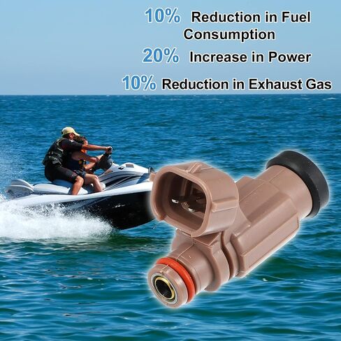 X AutoHaux 4PCS 60E-13761-10-00 EAT282 فوهة حقن الوقود لـ Yamaha PWC 2004-2011 لـ FX Cruiser 2004-2008 لـ SX230 AR230 2005-2009 لـ Waverunner FX 2005-2007 Pink in Saudi Arabia