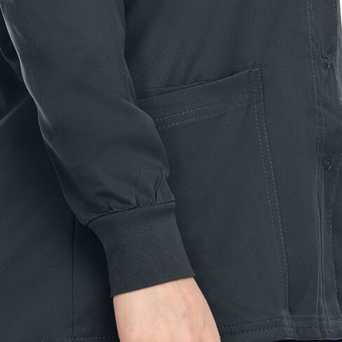 MediChic Women's Scrubs Medical Warm Up Nurse Scrub Jacket, Available in Over 10 Colors Red in Kuwait