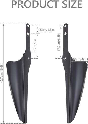 Front Fork Wind Deflectors Windshield for 1995-2024 HD Touring Street Glide Electra Glide Road King CVO FLHT FLHR FLHX (Gloss Black) in Kuwait