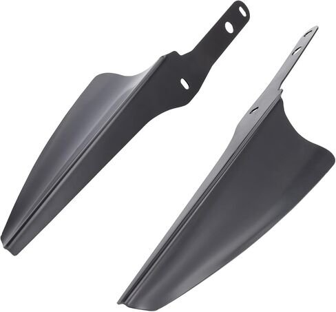 Front Fork Wind Deflectors Windshield for 1995-2024 HD Touring Street Glide Electra Glide Road King CVO FLHT FLHR FLHX (Gloss Black) in Kuwait