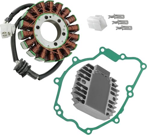 Caltric Stator & Regulator Rectifier with Gasket Compatible with Yamaha Yzf-R6 Yzf R6 2003 2004 2005 in Saudi Arabia