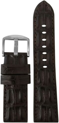 Genuine Hornback Alligator Watch Band with Stitching in Saudi Arabia