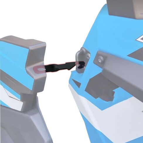 Door Latches Compatible with RZR,Cool RZR Door Latch Extender,Anti-Rust Easy Latches 4.5" Latches Vent Extender Compatible With RZR XP 1000/4 1000 / TURBO/TURBO S / 900 / S 1000 (4.5‘’) in Saudi Arabia