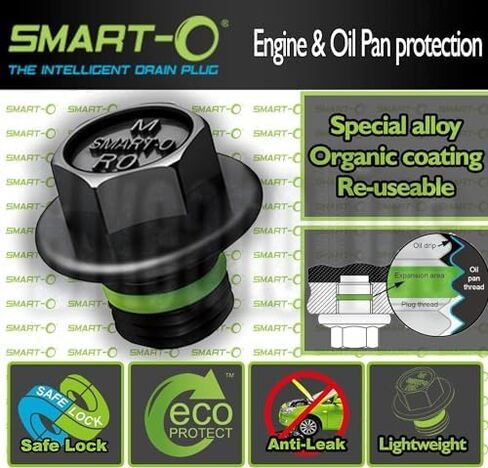 R6 Oil Drain Plug M14x1.5mm – Fits Acura, Honda, Hyundai, Daewoo and Many More. Engine Oil Pan Protection Plug with Anti-Leak & Anti-Vibration Function Re-usable and Eco-Friendly. in Saudi Arabia