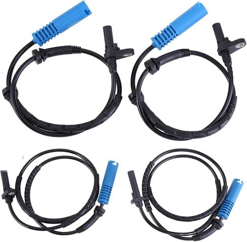 Set of 4 ABS Wheel Speed Sensors for BMW with 2006-2013 E90, E91 325xi, 328xi, 335i - Part Numbers 34526764859 and 34526764858, Ensures Optimal ABS Functionality for 2006-2013 Models in Saudi Arabia