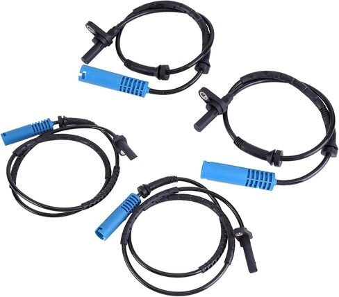 Set of 4 ABS Wheel Speed Sensors for BMW with 2006-2013 E90, E91 325xi, 328xi, 335i - Part Numbers 34526764859 and 34526764858, Ensures Optimal ABS Functionality for 2006-2013 Models in Saudi Arabia