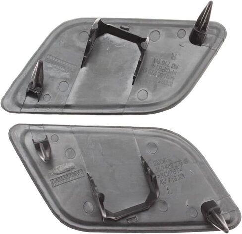 4L0 955 275 Front Bumper Headlight Headlamp Washer Nozzle Jet Cover Cap for A-U-D-I Q7 2007 2008 2009 4L0955275 4L0955276(Black-Set) in Saudi Arabia
