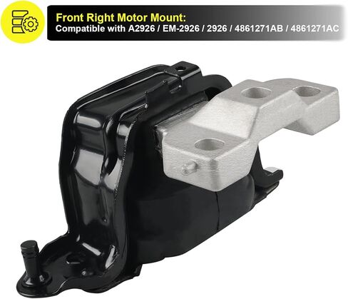 JDMON 4Pcs Engine Motor & Transmission Mount Kit Replacement for Chrysler Town & Country 3.3L , 3.8L Dodge Caravan, Grand Caravan 2001-2007 Compatible with A2925, A2926, A2927, A2928 in Saudi Arabia