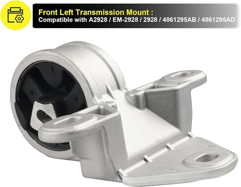 JDMON 4Pcs Engine Motor & Transmission Mount Kit Replacement for Chrysler Town & Country 3.3L , 3.8L Dodge Caravan, Grand Caravan 2001-2007 Compatible with A2925, A2926, A2927, A2928 in Saudi Arabia