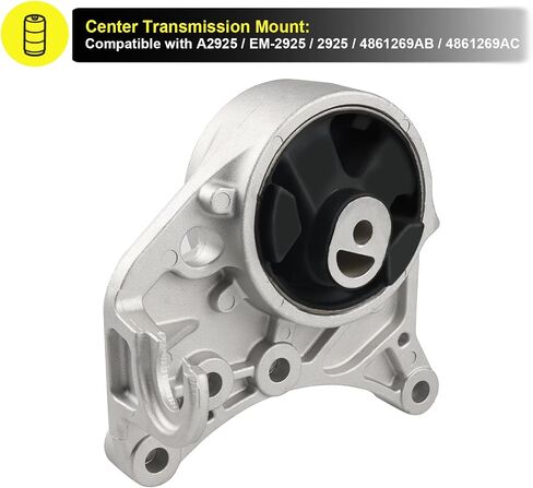 JDMON 4Pcs Engine Motor & Transmission Mount Kit Replacement for Chrysler Town & Country 3.3L , 3.8L Dodge Caravan, Grand Caravan 2001-2007 Compatible with A2925, A2926, A2927, A2928 in Saudi Arabia