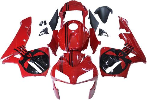 طقم جسم Fairings لـ Honda CBR600RR 2003 2004 CBR 600RR 03 04 F5 ABS Plastic Fairing Kit Injection Processwork Podywork Podyframe Red Black 3 in Kuwait
