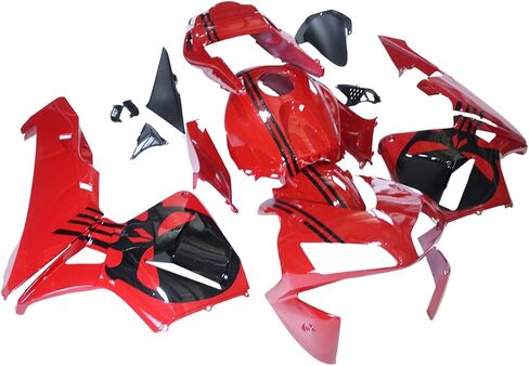 طقم جسم Fairings لـ Honda CBR600RR 2003 2004 CBR 600RR 03 04 F5 ABS Plastic Fairing Kit Injection Processwork Podywork Podyframe Red Black 3 in Kuwait