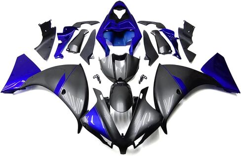 ABS Plastic Fairing Kit مناسبة لـ Yamaha YZF1000 R1 2012 2013 2014 Fairing Kit Injection Bodywork Full Body Kit-Grey Blue in Kuwait