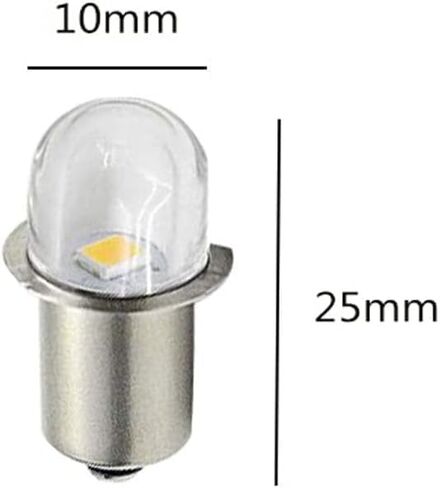 5Pcs Upgrade LED Torches P13.5S Socket Warm White LED Bulbs 3V 4.5V 6V Replacement for Headlight Flashlights Flashlights Non-polar Light Bulbs(6V) in Saudi Arabia