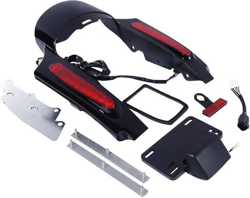 XFMT Fender Fender Extension Kit With Brake/Running/Turn LED LID لـ Harley Touring Road King Electra Street Glide 2009-2013 (Smoke Lens) in Saudi Arabia