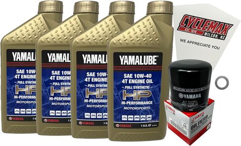 Full Synthetic Oil Change Kit compatible with 2014-2016 Yamaha FZ-09 in Saudi Arabia