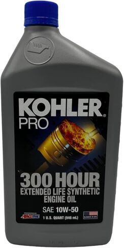 ثلاثة حزمة متوافقة مع Kohler Pro SAE 10W-50 Lifed Life Oil Entary Olt 25 357 72-S يحتوي على ثلاثة كوارت ومسار قمع in Kuwait