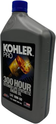 ثلاثة حزمة متوافقة مع Kohler Pro SAE 10W-50 Lifed Life Oil Entary Olt 25 357 72-S يحتوي على ثلاثة كوارت ومسار قمع in Kuwait