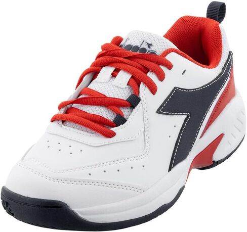 Diadora Junior's S.Challenge 5 SL Tennis Shoes White and Blue Corsair in Saudi Arabia