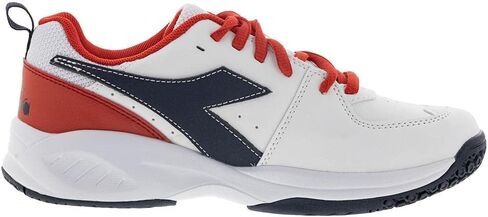 Diadora Junior's S.Challenge 5 SL Tennis Shoes White and Blue Corsair in Saudi Arabia