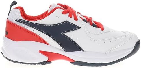 Diadora Junior's S.Challenge 5 SL Tennis Shoes White and Blue Corsair in Saudi Arabia