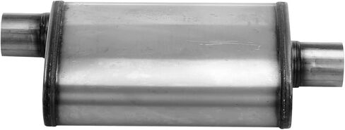 Nobrandname SA1226 كاتم الصوت - تحية قنبلة الكرز جسم بيضاوي عكس - H4 "X W9" X L14 "20" OAL 2-1/2 "O/C كاتم الصوت in Saudi Arabia