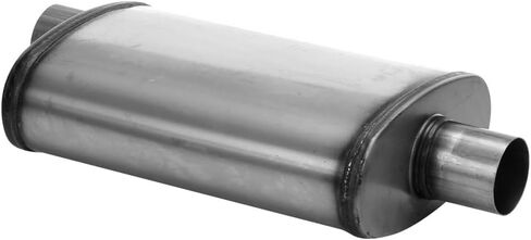 Nobrandname SA1226 كاتم الصوت - تحية قنبلة الكرز جسم بيضاوي عكس - H4 "X W9" X L14 "20" OAL 2-1/2 "O/C كاتم الصوت in Saudi Arabia
