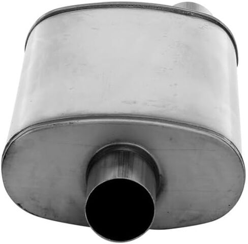Nobrandname SA1226 كاتم الصوت - تحية قنبلة الكرز جسم بيضاوي عكس - H4 "X W9" X L14 "20" OAL 2-1/2 "O/C كاتم الصوت in Saudi Arabia