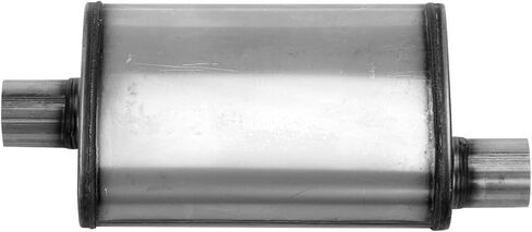 Nobrandname SA1226 كاتم الصوت - تحية قنبلة الكرز جسم بيضاوي عكس - H4 "X W9" X L14 "20" OAL 2-1/2 "O/C كاتم الصوت in Saudi Arabia