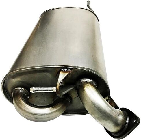 Northeastern Exhaust | Stainless Steel Resonator, Muffler Exhaust System Kit Compatible for Toyota Camry 2004-2006 3.3L | Free Gaskets and Clamp Included | Automotive Replacement Part in Saudi Arabia