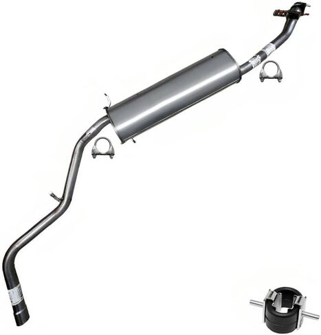 Northeastern Exhaust | Stainless Steel Exhaust Muffler Tailpipe Assembly Compatible for Nissan Frontier 2003-2004 3.3L | Free Clamps Included | Automotive Replacement Part | 116" Wheelbase in Saudi Arabia