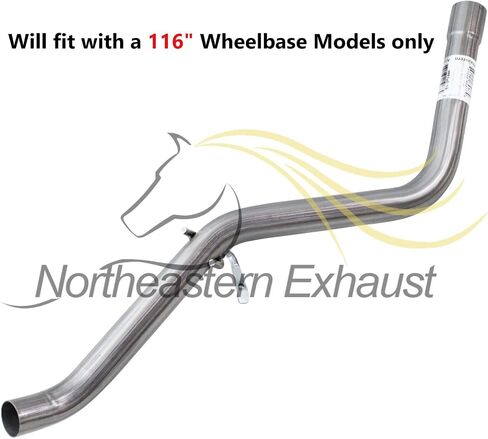 Northeastern Exhaust | Stainless Steel Exhaust Muffler Tailpipe Assembly Compatible for Nissan Frontier 2003-2004 3.3L | Free Clamps Included | Automotive Replacement Part | 116" Wheelbase in Saudi Arabia