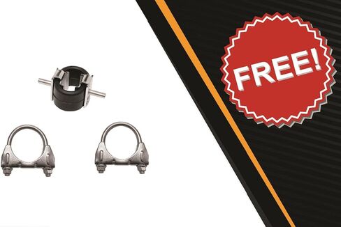 Northeastern Exhaust | Stainless Steel Exhaust Muffler Tailpipe Assembly Compatible for Nissan Frontier 2003-2004 3.3L | Free Clamps Included | Automotive Replacement Part | 116" Wheelbase in Saudi Arabia