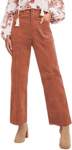 Acelitt Womens Casual Winter Straight Leg Elastic Waist Corduroy Pants with Pockets, S-XXL in Saudi Arabia