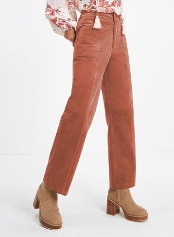 Acelitt Womens Casual Winter Straight Leg Elastic Waist Corduroy Pants with Pockets, S-XXL in Saudi Arabia