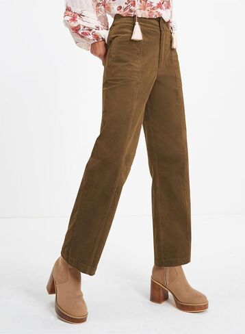 Acelitt Womens Casual Winter Straight Leg Elastic Waist Corduroy Pants with Pockets, S-XXL in Saudi Arabia