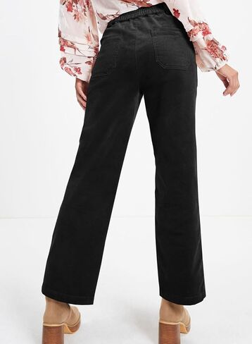 Acelitt Womens Casual Winter Straight Leg Elastic Waist Corduroy Pants with Pockets, S-XXL in Saudi Arabia
