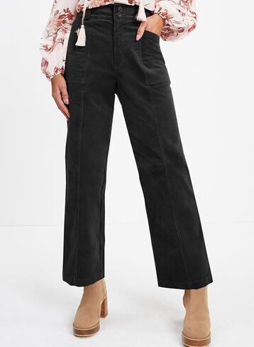 Acelitt Womens Casual Winter Straight Leg Elastic Waist Corduroy Pants with Pockets, S-XXL in Saudi Arabia