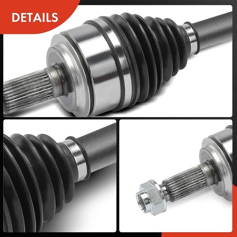 A-Premium Pair (2) Front CV Axle Shaft Assembly Compatible with Honda Civic 2019-2020, 2.0L, Manual Transmission, Driver and Passenger Side, Replace# 44305TEXY01 in Saudi Arabia