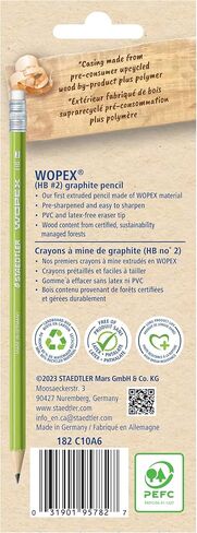 STAEDTLER Wopex Pencils, Pack of 10 Pencils, 182 CD10A6 in Saudi Arabia